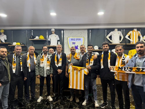EŞ BAŞKAN SÖYLEMEZ'DEN MUŞSPOR STOREYE DESTEK ZİYARETİ.
